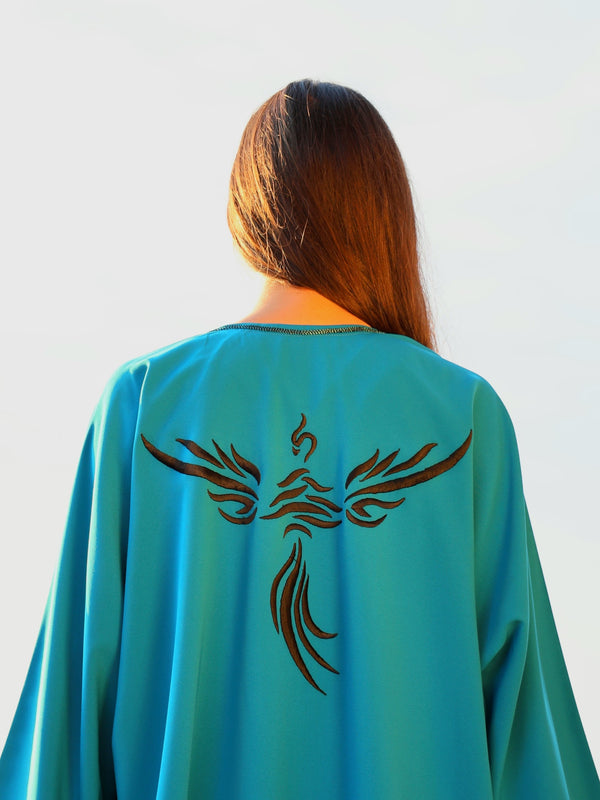 Turquoise Phoenix Cardigan