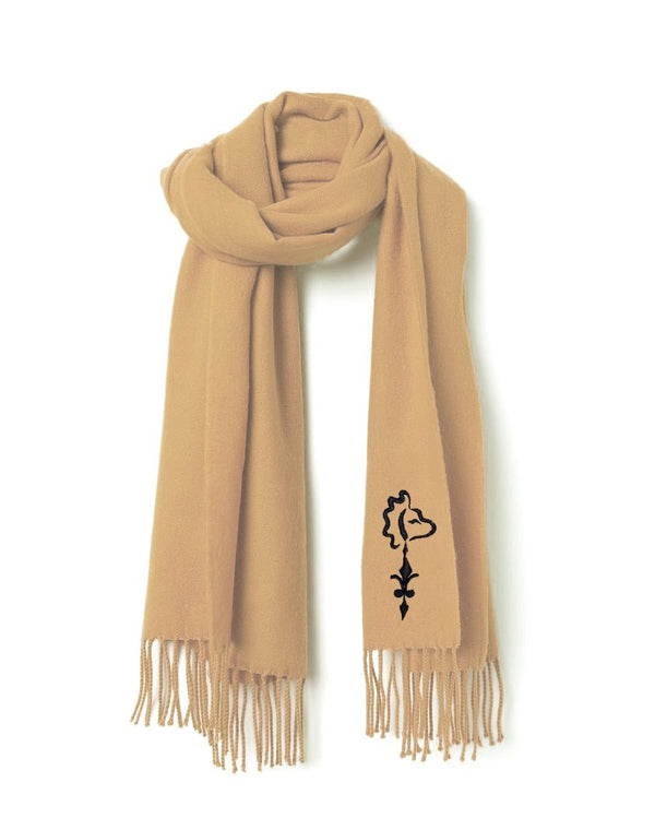 Beige Zodiac Sign Scarf - Bara