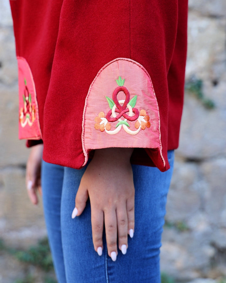 Bordeaux Wool Jacket - Bara