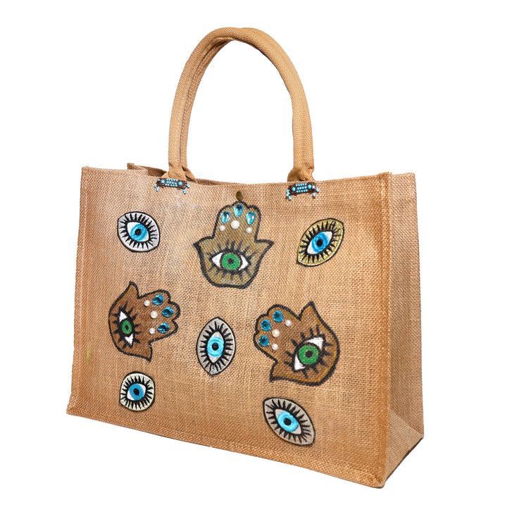 Hand - painted Tote Bag - Bara