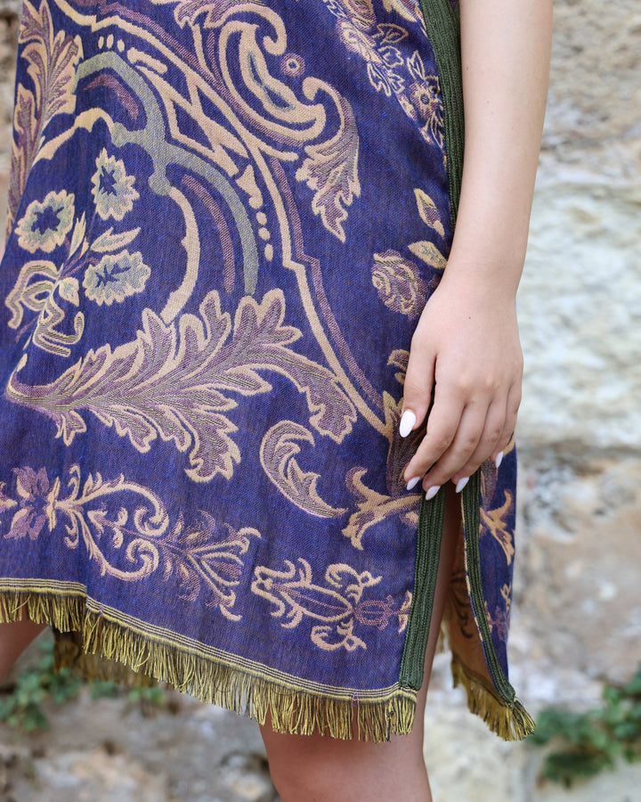Purple brown Wool Dress - Bara