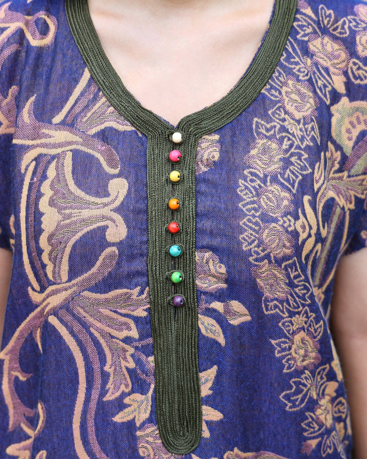 Purple brown Wool Dress - Bara