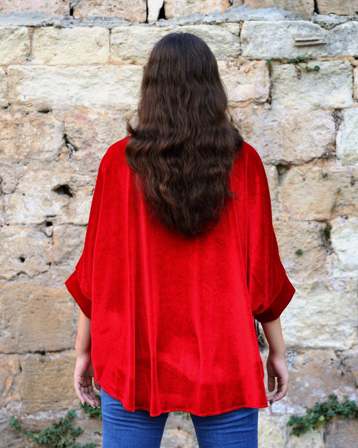 Red Velvet Cardigan - Bara