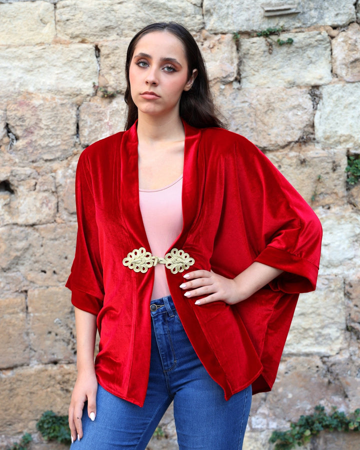 Red Velvet Cardigan - Bara
