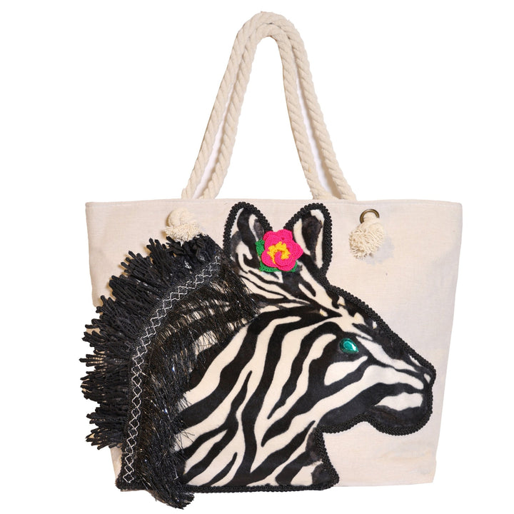Zebra Canvas Bag - Bara